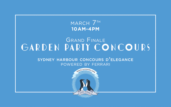 Saturday Concours d'Elegance - March 7th, 2020